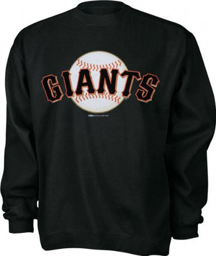 San Francisco Giants Black Primary Logo Crewneck Sweatshirt