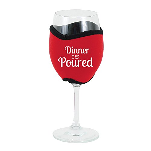 Oenophilia Vino Hugs Wine Glass Koozie, Dinner Is Poured eBay