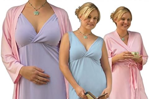 Aimee Gowns Original Bra-less Nursing Gown (X-Large, Fuchsia)