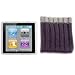 Kolay 6G Nano Starter Pack Clear Silicone Case + Grey Sock Cover & 2 x Screen Protector Kit for New Apple iPod Nano 6 6th Generation 8GB 16GB