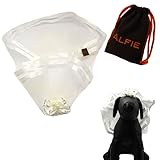 Alfie Pet by Petoga Couture - Khloe Bridal Wedding Clip Veil with Fabric Storage Bag - Color: White
