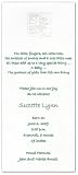 Textured Romance Framed Daisy Birth Announcement - Set of 20