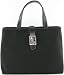 Lauren by Ralph Lauren silk-like nylon handbag with leather trim