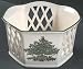 Spode Christmas Tree-Green Trim Pierced Wine Bottle Coaster, Fine China