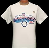 NFL Indianapolis Colts Super Bowl XLI Champions Short Sleeve T Shirt (Medium)