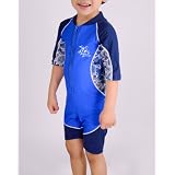 Tuga UPF 50+ Boys Low Tide Short Sleeve Sunsuit (UV Sun Protective)