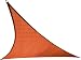 Coolaroo Triangle Shade Sail 11 Feet 10 Inches with Hardware Kit, Terracotta