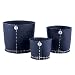 Image of herb pot set - recycled tyres