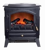 Altai Free Standing Retro Style Electric Fire Place