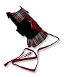 Black/Tartan Dress w/ Leash - M