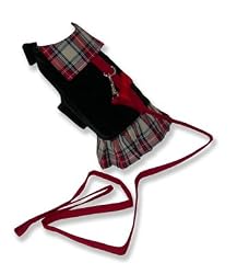 Black/Tartan Dress w/ Leash - M