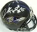 Derrick Mason autographed Football Mini Helmet (Baltimore Ravens)