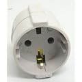 EUROPEAN 2-PIN TO U.K. 3-PIN TRAVEL ADAPTOR - 13 AMP