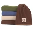 Eco Friendly Polar Fleece Blanket: Brown
