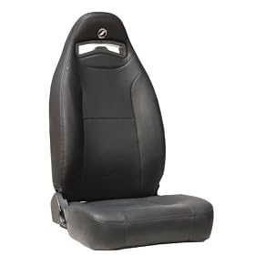 Corbeau Moab Black Vinyl Racing Reclining Seat