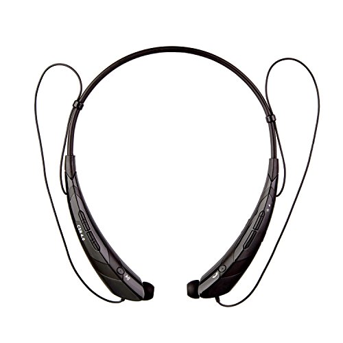 Bluetooth Headset,yikuer® S760 Wireless Bluetooth 4.0 Music Stereo Universal Headset Headphone Vibration Neckband Style for Cellphone for Iphone Ipad Samsung Lg (Black) (BLACK)