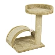 Best Choice Products® Cat Tree Post Scratcher Furniture Play House Pet Bed Kitten Toy Beige New