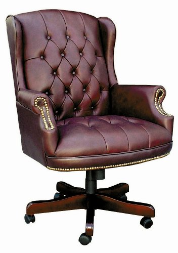 Boss Wingback Traditional Chair, Burgundy