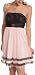 Teeze Me Juniors' Vintage Mesh Tube Dress With Lace
