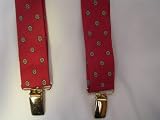Suspenders Christmas Red ; Mens Clothing
