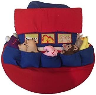 Noah's Ark Soft Toy Set (Two Pouches and 18 Animals)