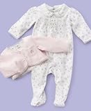 Little Me Baby Girl Jacket and Footies Set