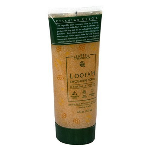 Earth Therapeutics Loofah Exfoliating Scrub, Oatmeal & Honey, 6 fl oz (177 ml) (Pack... by Honey
