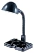 Holmes Black Gooseneck Desk Lamp with Organizer