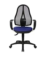 Topstar Silla Giratoria Oficina Open Point Sy Inkl. Feste Apoyabrazos (Azul)