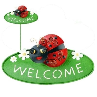 Welcome Garden Stake - Ladybug - by Regal Gift