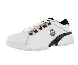 Converse Men's Cambell Ox Casual Shoe Black, Red, White (9.5)