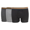 Mens Cotton Rich Boxer Shorts with Elasticated Waistband (Pack of 3)