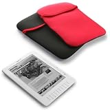 419cmvP9lOL. SL160  AMAZON KINDLE DX REVERSABLE NEOPRENE POUCH CASE   BLACK/RED PART OF THE QUBITS ACCESSORIES RANGE