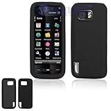Nokia XpressMusic 5800 Solid Black Silicon Skin Case