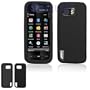 Nokia XpressMusic 5800 Solid Black Silicon Skin Case