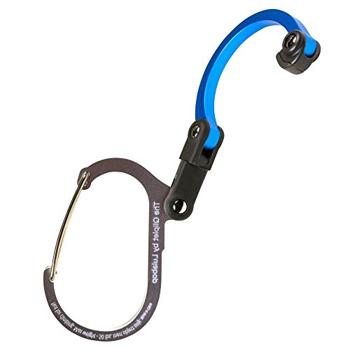 Qliplet by Lulabop Carabiner Hanger with Rotating Folding Hook - Strong Clip for Camping, Travel; Adventure Tool; Sports Accessory; Organizing Gadget; Baby Gear