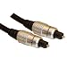 HQ 1M Gold Pins with Metal Case TOS Digital Optical TOSlink Cable SPDIF by Cable Mountain