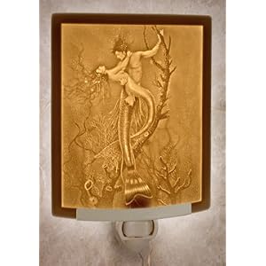Mermaid and Merman Night Light David Delamare Art by 