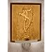 Mermaid & Merman - Curved Lithophane Porcelain Night Light - Art by David Delamare