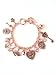 Rose Gold Fleur De Lis Charm Bracelet