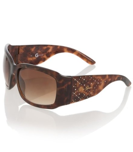 G by GUESS Plastic Wrap Sunglasses with Rhinestone