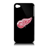 Detroit Red Wings iPhone 4 and 4S Case: Black Shell
