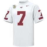 Nike Virginia Tech Hokies #7 White 2008 Orange Bowl Bound Jersey T-shirt