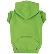 Zack & Zoey Polyester/Cotton Basic Dog Hoodie, X-Small, 8-Inch, Parrot Green