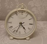 Shabby Chic French Cream Mantel Fob Clock