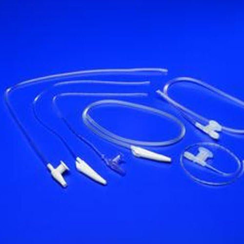 Kendall Single Suction Catheters : 12 Fr SAFE-T-VAC Coil Pack - Case of 50