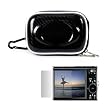 High Shine Gloss Hard Shell Camera Case ( Many Colors Available) + Clear Screen Protector, Black
