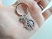 Good Luck on the Path Ahead of You Open Metal Compass Keychain with 2024
