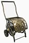 Liberty Garden Products Decorative Non-Rust Cast Aluminum 2-Wheeled Garden Hose Reel Cart With 200-Foot Capacity - Pantina Finish 805