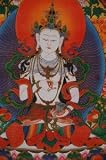 Vajrasattava Thangka Painting From Lhasa Tibet